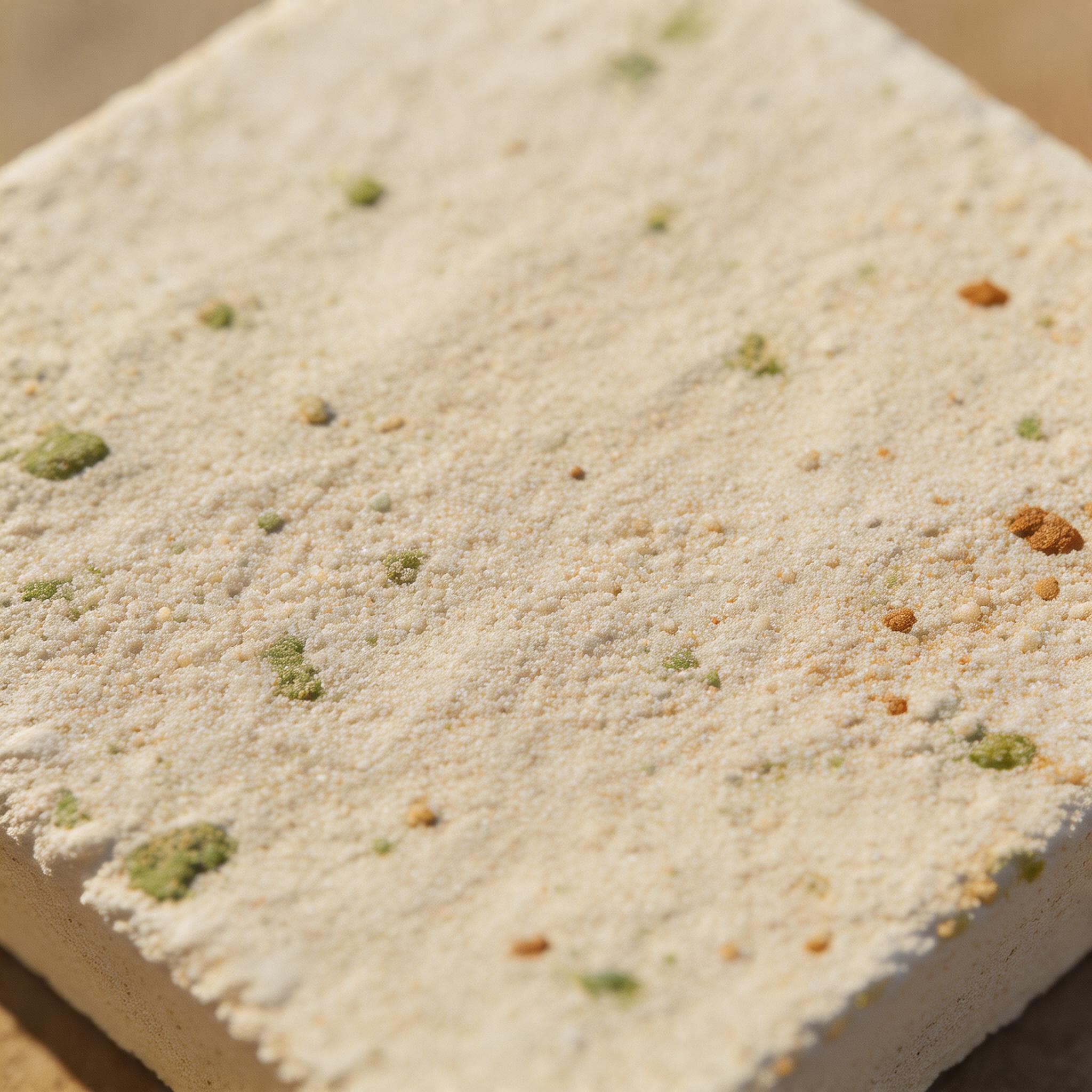 Macro photograph of AeroTherm Insulation Coat sample showing its surface texture