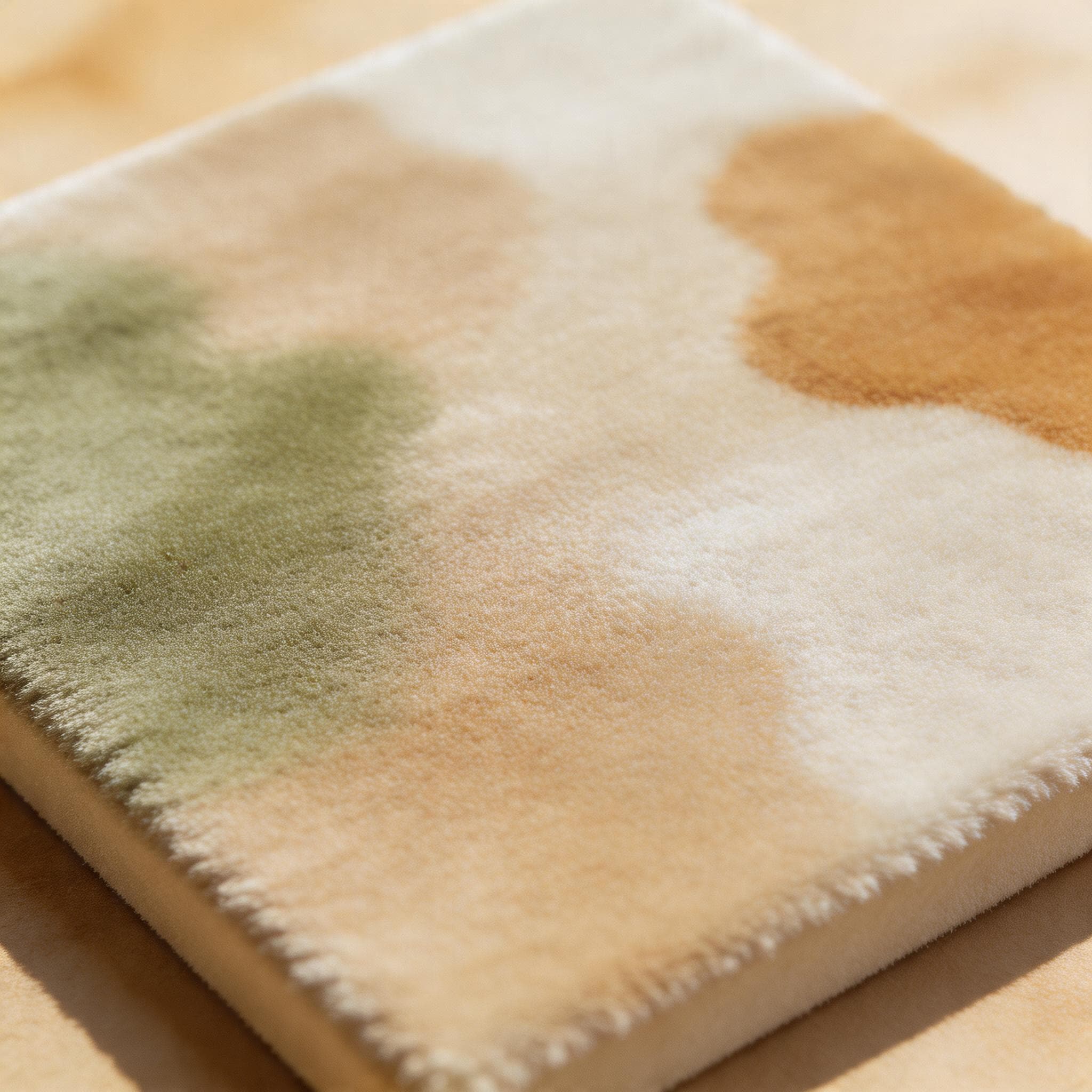 Macro photograph of Velvet Cloud Finish sample showing its surface texture